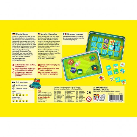 Haba HABA 306054 Urlaubs-Memo HABA 306054 праздничная памятка