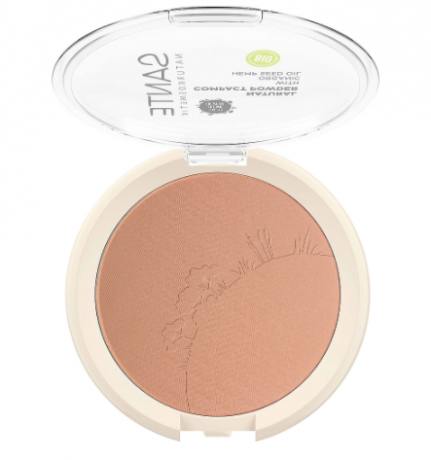 Sante Puder Compact Natural 02 Neutral Beige, Санте Натуральная компактная пудра цвет 02 Нейтральный бежевый
