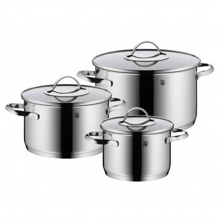 WMF Aparto Kochgeschirr-Set 3-teilig, ВМФ Набор кастрюль "Aparto" из нержавеющей стали 18/10, 3 кастрюли+3 крышки