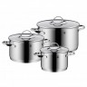 WMF Aparto Kochgeschirr-Set 3-teilig, ВМФ Набор кастрюль "Aparto" из нержавеющей стали 18/10, 3 кастрюли+3 крышки