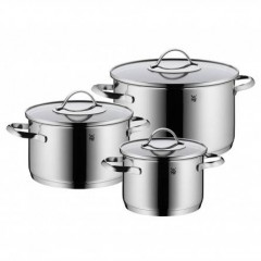 WMF Aparto Kochgeschirr-Set 3-teilig, ВМФ Набор кастрюль "Aparto" из нержавеющей стали 18/10, 3 кастрюли+3 крышки