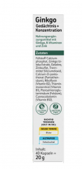 altapharma Ginkgo Gedachtnis+Konzentration Гинкго для улучшения памяти и концентрации, 40шт