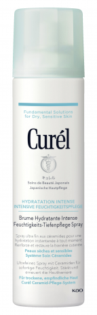 Curel Feuchtigkeits-Tiefenpflege Spray, 144 ml, Увлажняющий спрей с биомиметическими церамидами для сухой чувствительной кожи лица и тела, 144 мл