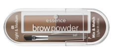 Augenbrauen-Set brow powder set light &amp; medium 01, Эссенс Тени для бровей для блондинок 01, 2,3г.