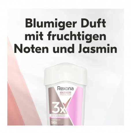 Rexona Deo Cremestick Women Maximum Protection Confidence Anti-Transpirant Rexona Дезодорант-крем для Женщин Максимальная защита антиперспирант с двойным аппликатором 45 г