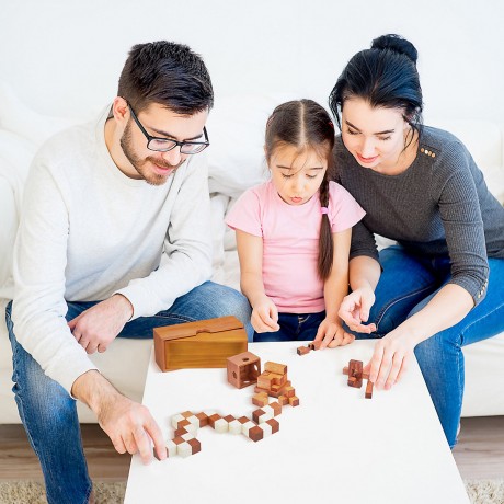 relaxdays Holz Knobelspiele Set Деревянный набор для головоломки