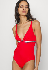 Tommy Hilfiger PLUNGE EXT SIZES Swimsuit primary red РАЗМЕРЫ PLUNGE EXT Купальник первичный красный