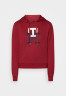 Tommy Hilfiger LARGE MONOGRAM TH Hoodie rouge БОЛЬШАЯ МОНОГРАММА TH Толстовка с капюшоном румяна