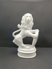 Статуэтка винтажная большая Nasy &quot;Лев с гербом&quot;, фарфор, 23 х 15 см, Германия, 1960-70гг.