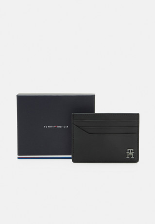 Tommy Hilfiger MODERN LEA HOLDER UNISEX Wallet black MODERN LEA HOLDER UNISEX Бумажник черный