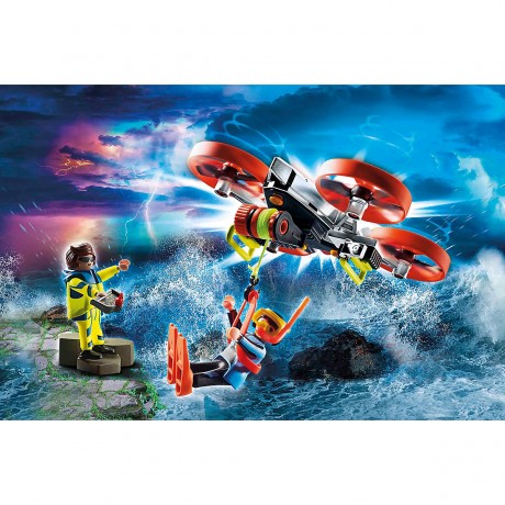 PLAYMOBIL PLAYMOBIL 70143 Seenot: Taucher-Bergung mit Rettungsdrohne PLAYMOBIL 70143 Бедствие: спасение дайвером с помощью спасательного дрона