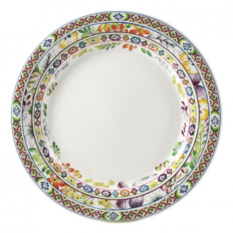 Gien Fayencerie Gien 'Bagatelle' Speiseteller / Essteller 27,4 cm Gien "Bagatelle" Тарелка обеденная / Тарелка обеденная 27,4 см