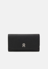 Tommy Hilfiger EMBLEM LARGE FLAP Wallet black ЭМБЛЕМА БОЛЬШОЙ КЛАПАН Бумажник черный