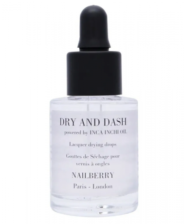 Nailberry Dry & Dash Масло-сушка для ногтей с маслом инка инчи, средство для быстрого высыхания лака, уход за ногтями и кутикулой, 11 мл