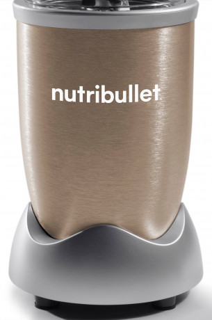 nutribullet nutribullet Smoothie-Maker NB907CP, 900 W, Standmixer, Multifunktionsmixer inkl. 2 Trinkbecher, Champagner Производитель смузи nutribullet NB907CP, 900 Вт, настольный миксер, многофункциональный миксер, включая 2 чашки для питья, шампанское
