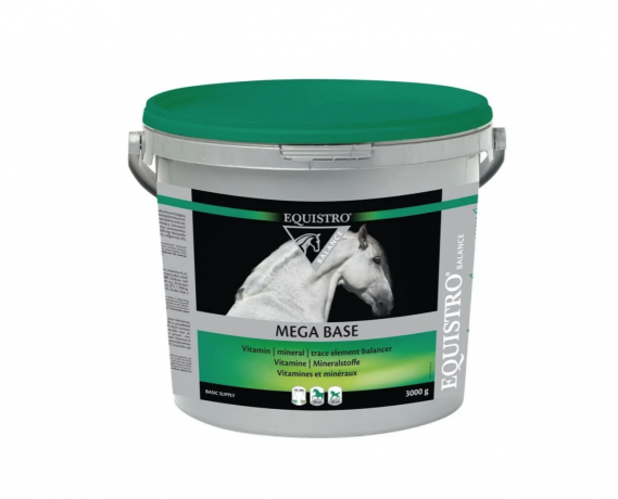 Equistro: Kerabol Biotin 1 кг + Mega Base 3 кг, Набор для лошадей: копыта, шерсть, витамины