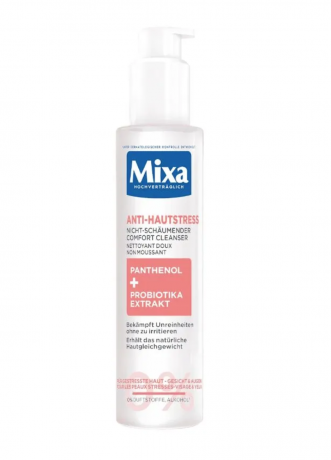 Mixa Cleanser Anti-Hautstress, 150 ml Mixa гель для умывания Anti-Hautstress Cleanser, мягко очищает и успокаивает кожу, для чувствительной кожи, без отдушек и спирта, Франция, 150 мл