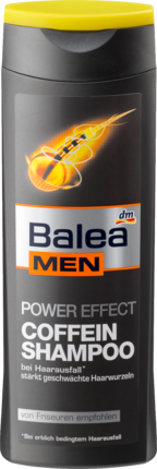 Balea MEN power effect Coffein Shampoo Шампунь для Волос для Мужчин против Выпадения Волос с Экстрактом Кофеина 250 мл