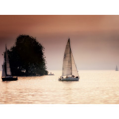 CALVENDO Puzzle CALVENDO Puzzle Mit dem Segelboot auf dem See Пазл CALVENDO Puzzle С парусником на озере