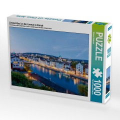 CALVENDO Puzzle CALVENDO Puzzle Limmat-Quai an der Limmat in Zurich Пазл CALVENDO Puzzle Limmat-Quai на набережной Лиммат в Цюрихе
