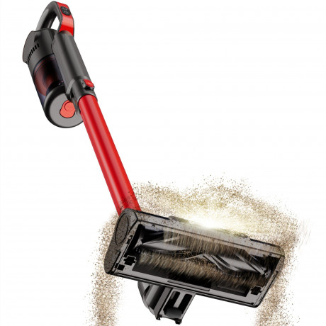 TurboTronic by Z-Line TurboTronic by Z-Line Akku-Hand-und Stielstaubsauger >10 kpa, 35 Min. Laufzeit, ultra-Leichtgewicht Boden Staubsauger, 120 W, beutellos, kabelloser Handsauger mit Wandhalterung rot Беспроводной ручной пылесос TurboTronic by Z-Line &g