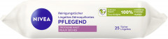 NIVEA Reinigungstucher Pflegend, 25 Stuck, Нивеа Очищающие салфетки ухаживающие, аргановое масло и гиалурон, для сухой кожи, 25 шт