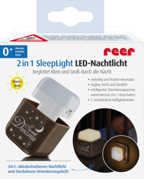 Reer LED осветитель -Ночник 2 в 1 SleepLight, 1 шт