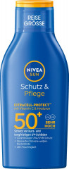 NIVEA SUN Schutz &amp; Pflege Reisegrosse LSF 50+, 100 ml, Нивеа Солнцезащитное молочко, SPF 50+, дорожный формат, водостойкое, 100 мл