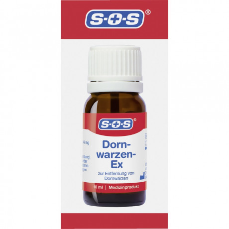 SOS Dornwarzen-Ex, 10 ml, SOS Средство от подошвенных бородавок, с молочной и салициловой кислотой, 10 мл