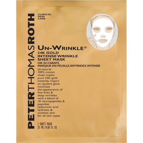 Peter Thomas (Питер Томас) Roth Un-Wrinkle Intense Wrinkle Sheet Mask Маска для лица  24K Gold, 6 x 25 мл
