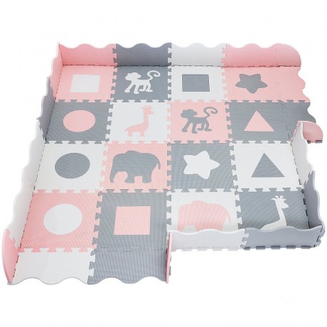 Krabbelmatte XXL mit Rand 150 x 150 x 1 cm Коврик для ползания XXL с бордюром 150 x 150 x 1 см