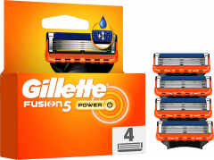 GILLETTE Rasierklingen, Fusion5 Power, 4 St, Джилетт Сменные кассеты Fusion5 Power для мужской бритвы, 4 шт.