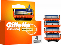 GILLETTE Rasierklingen, Fusion5 Power, 4 St, Джилетт Сменные кассеты Fusion5 Power для мужской бритвы, 4 шт.