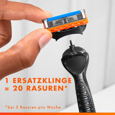 GILLETTE Rasierklingen, Fusion5 Power, 4 St, Джилетт Сменные кассеты Fusion5 Power для мужской бритвы, 4 шт.
