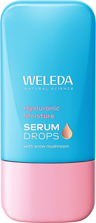 WELEDA Hyaluronic Moisture Serum Drops, 30 ml, Увлажняющие капли-сыворотка с гиалуронатом и снежным грибом, без отдушки, 30 мл
