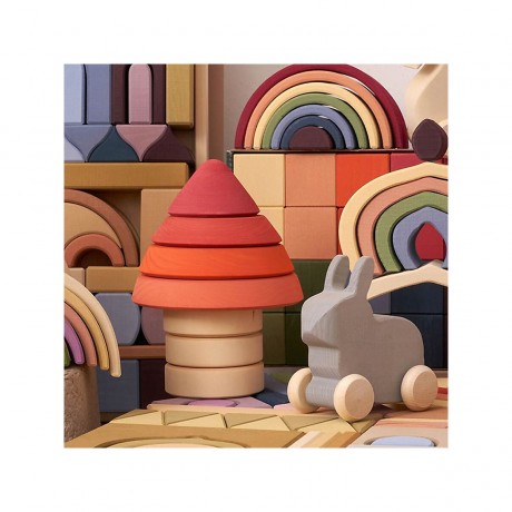 Montessori® Stapelturm Pilz Гриб свайной башни