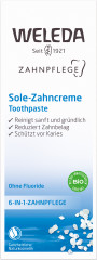 WELEDA ZAHNPFLEGE Sole-Zahncreme, 75 ml, Солевая зубная паста без фтора для очищения зубов и профилактики зубного камня, 75 мл