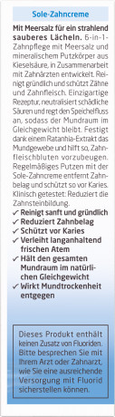 WELEDA ZAHNPFLEGE Sole-Zahncreme, 75 ml, Солевая зубная паста без фтора для очищения зубов и профилактики зубного камня, 75 мл