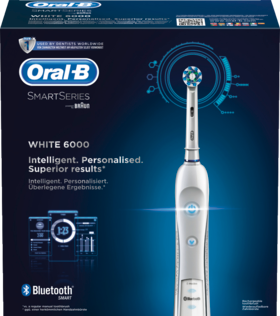 Oral-B Электрическая зубная щётка PRO 6000, совместима с IPhone/IPad, Bluetooth, 1 шт