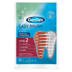 DenTek Easy Brush Interdental-Bürstchen Größe 2 Зубочистки ISO 2 = 0,5 mm, 12 шт