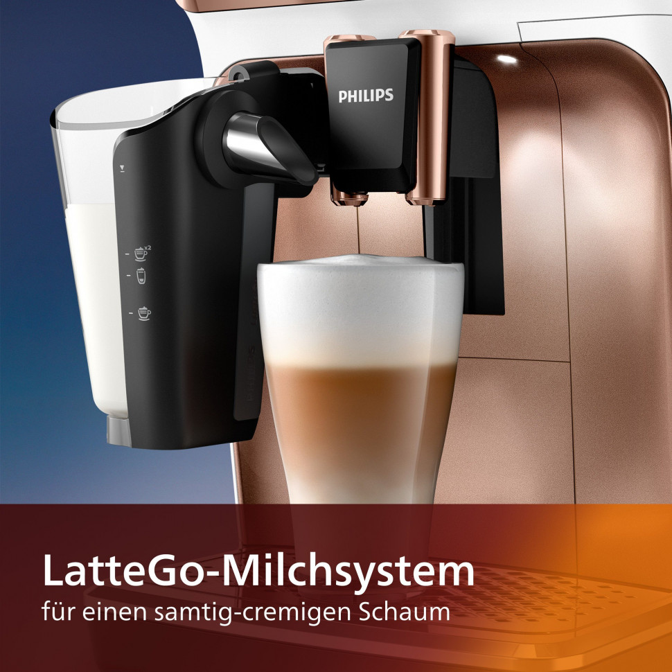 Купить Philips Philips Kaffeevollautomat EP5443/70 5400 Series, 12  Kaffeespezialitaten, mit LatteGo-Milchsystem und TFT-Display Полностью  автоматическая кофемашина Philips EP5443/70 серии 5400, 12 видов кофе, с  системой приготовления молока LatteGo и ...