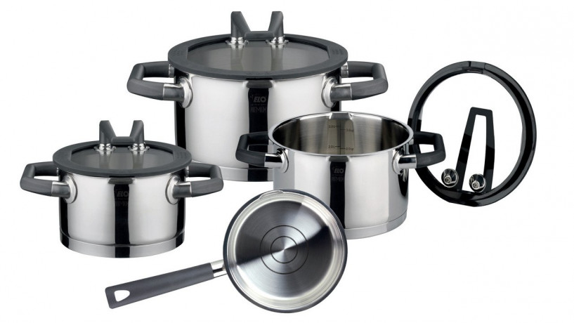 Elo Elo Topfset Rondello 4-tlg. edelstahl Набор кастрюль Elo Rondello, 4 предмета.