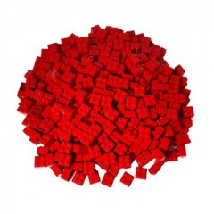 LEGO LEGO 2x2 Steine Rot  - 1000x - Red bricks 3003 LEGO 2x2 Bricks Red — 1000x — Красные кирпичи 3003
