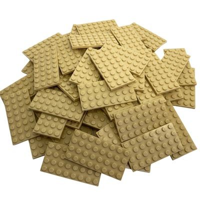 LEGO LEGO 4x8 Platten Beige Platten - 100 Stuck - Tan Plate 3035 Тарелки LEGO 4x8 Бежевые тарелки — 100 шт. — Тарелка желтовато-коричневого цвета 3035