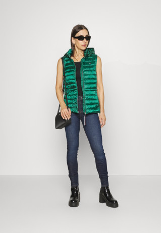 Tommy Hilfiger FEMININE VEST Waistcoat green ЖЕНСКИЙ ЖИЛЕТ Жилет зеленый