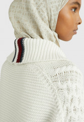 Tommy Hilfiger ZIP-THRU RELAXED  Cardigan weathered white ZIP THRU RELAXED Кардиган выветрившийся белый