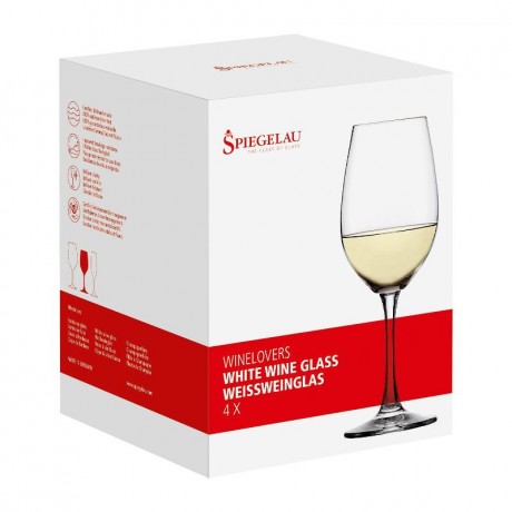 Spiegelau Spiegelau Winelovers Weisswein Glas 380 ml Set 4-tlg. Набор бокалов для белого вина Spiegelau Winelovers 380 мл 4 шт.