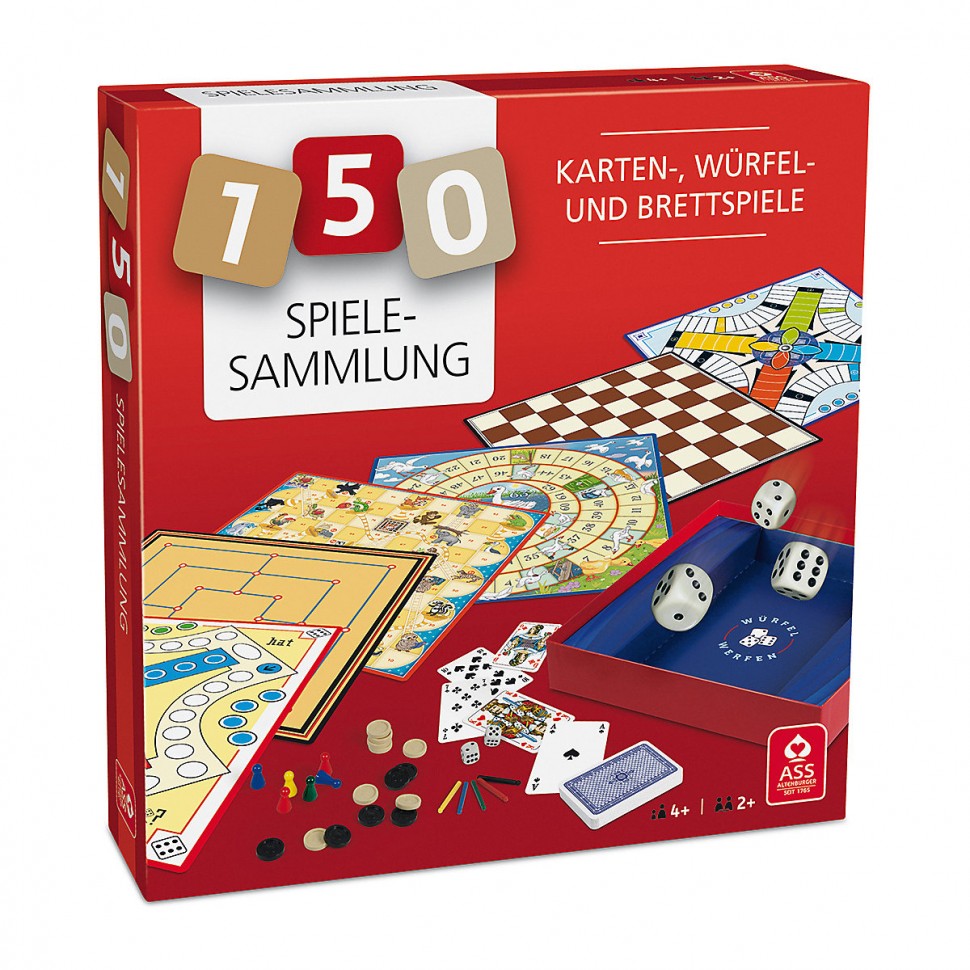 Купить ASS Altenburger Spielesammlung 150 Spielmoglichkeiten Коллекция игр  150 способов играть в интернет-магазине Diskontshop.eu Германия всего за 1  172 руб. в