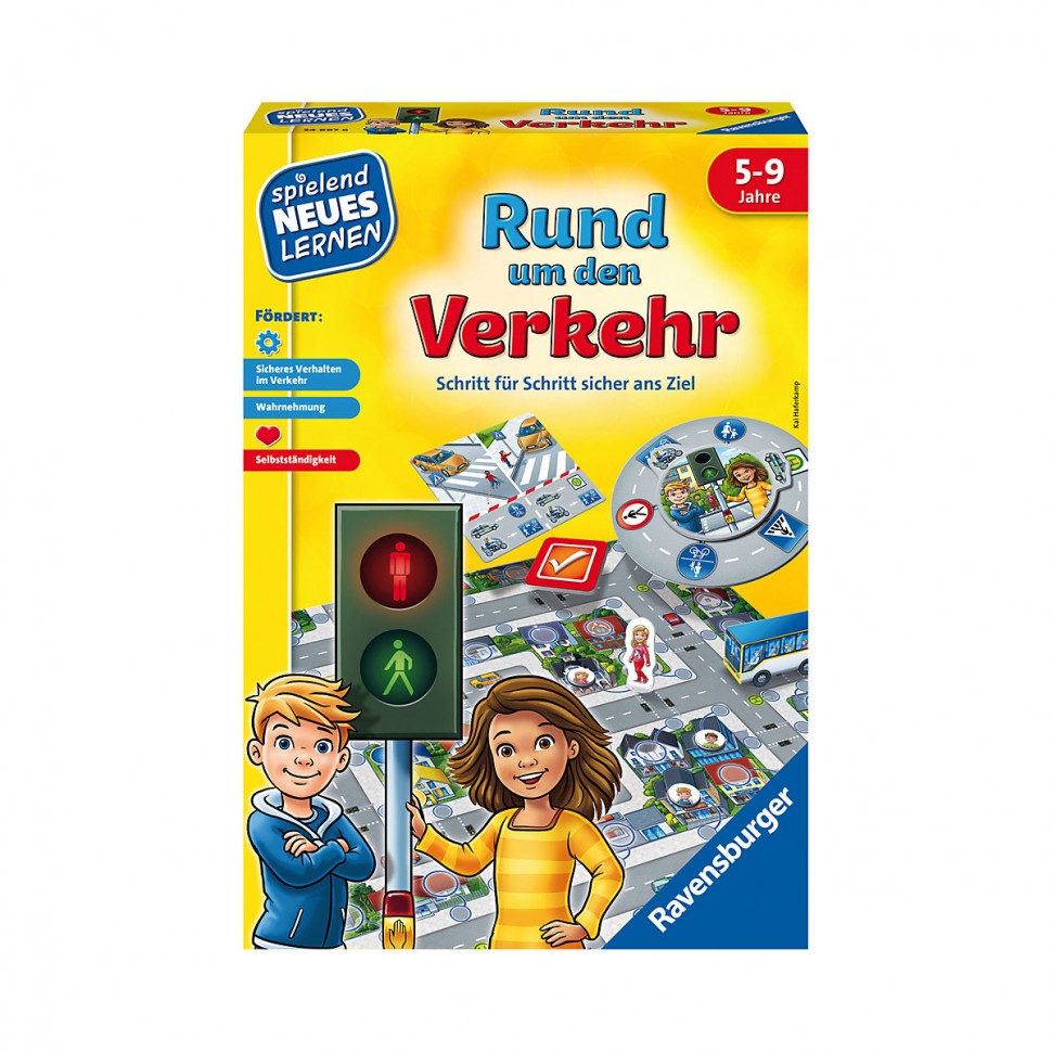 Купить Ravensburger Lernspiel Rund um den Verkehr Обучающая игра о дорожном  движении в интернет-магазине Diskontshop.eu Германия всего за 1 498 руб. в