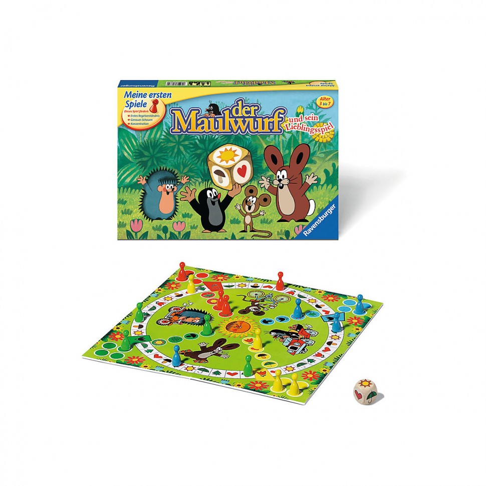 Купить Ravensburger Der Maulwurf und sein Lieblingsspiel Крот и его любимая  игра в интернет-магазине Diskontshop.eu Германия всего за 2 607 руб. в